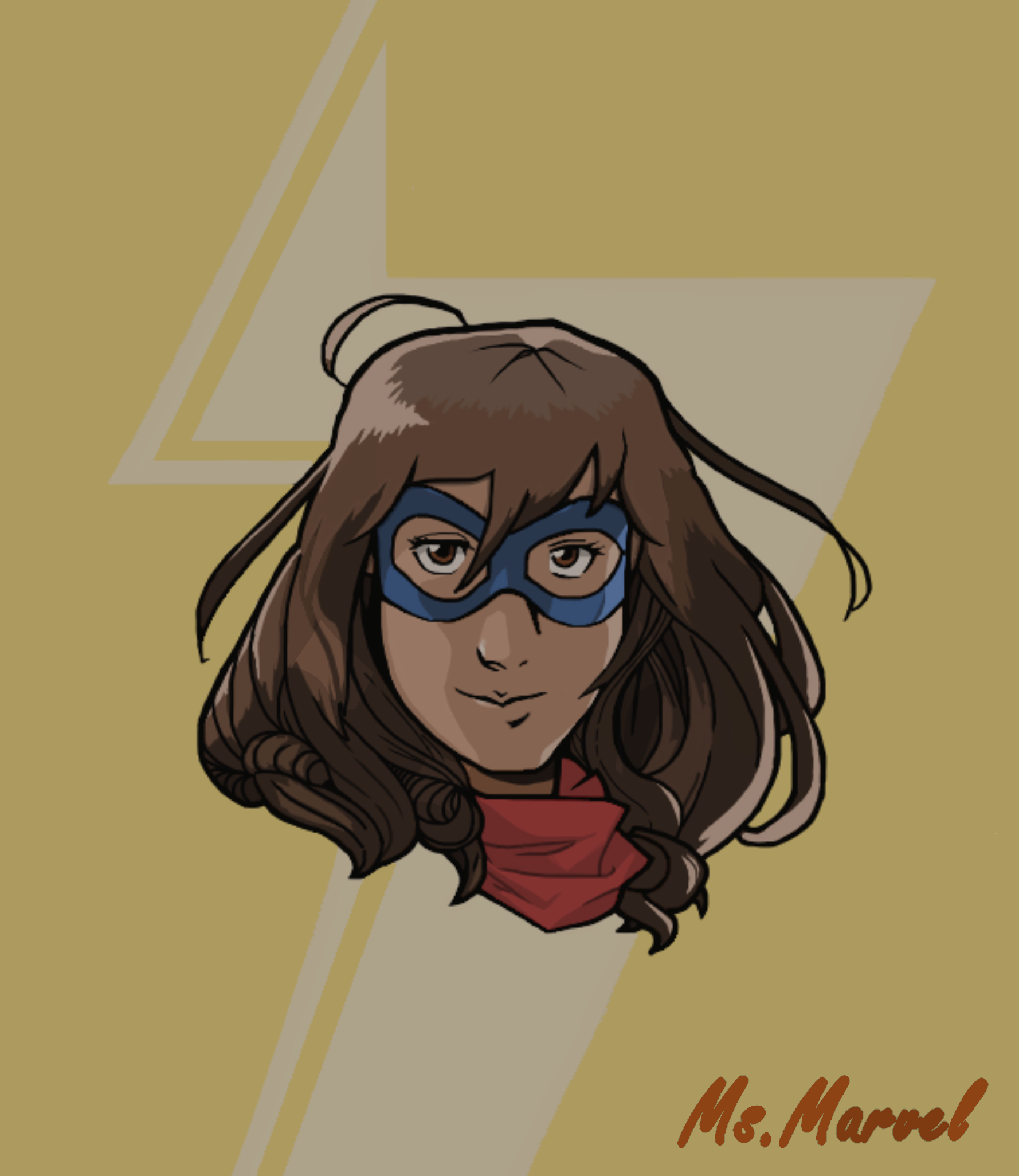 Ms. Marvel — ilustração digital